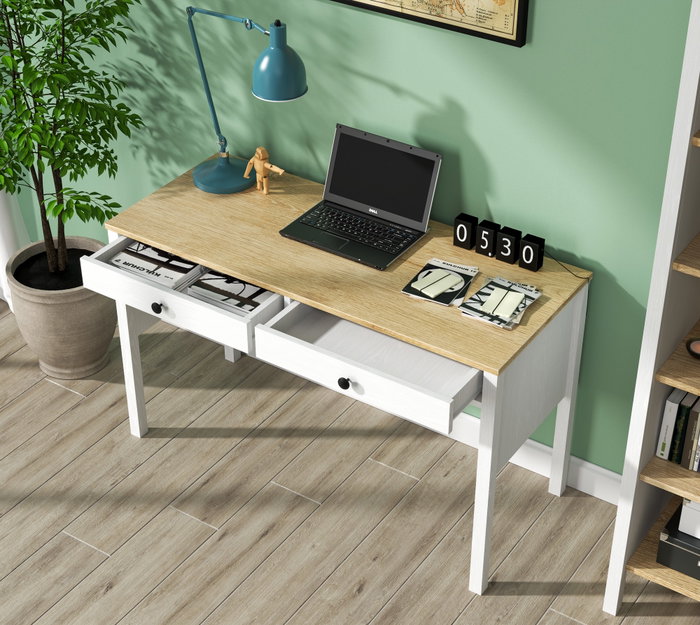 Hanah Home Escritorio de Estudio FRN-20037 Madera y Blanco